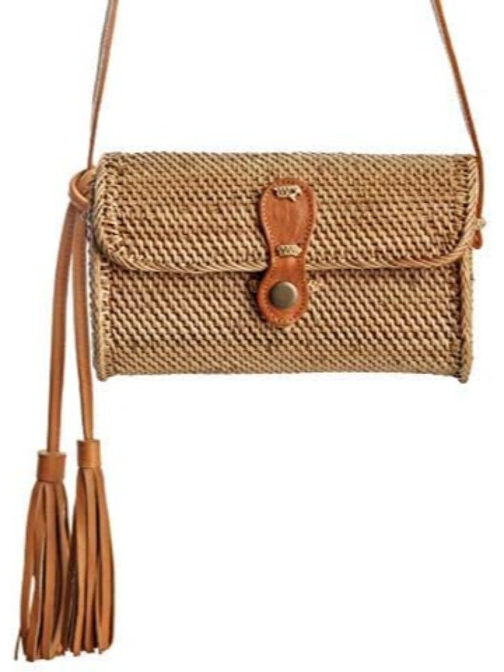 Rattan Bags for Women - Handmade Wicker Woven Purse Handbag Circle Boho Bag Bali - Picture 3 of 6